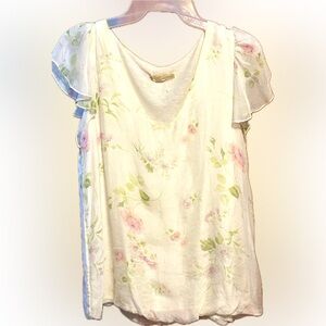 GIUSY Made in Italy Silk top Size S